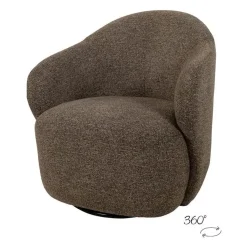 Jessey draaifauteuil Bruin