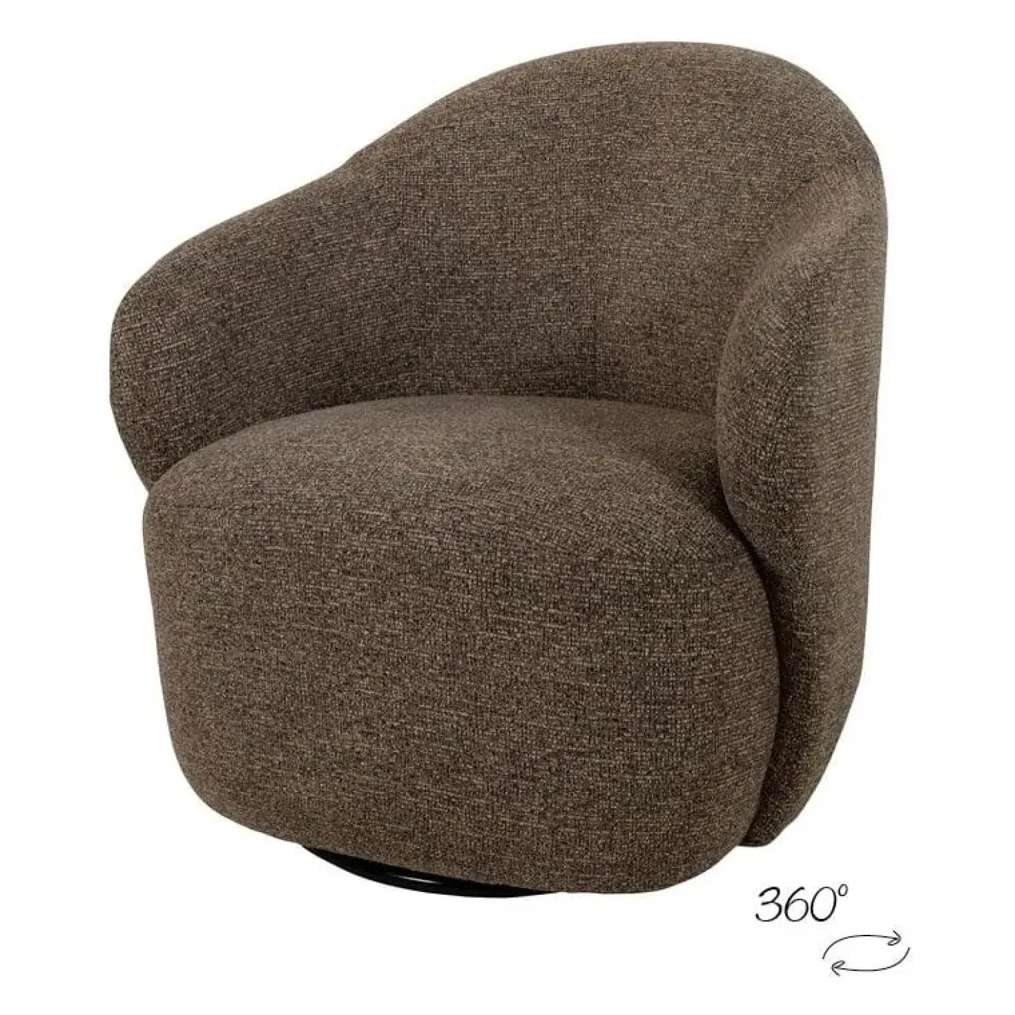 Jessey draaifauteuil Bruin