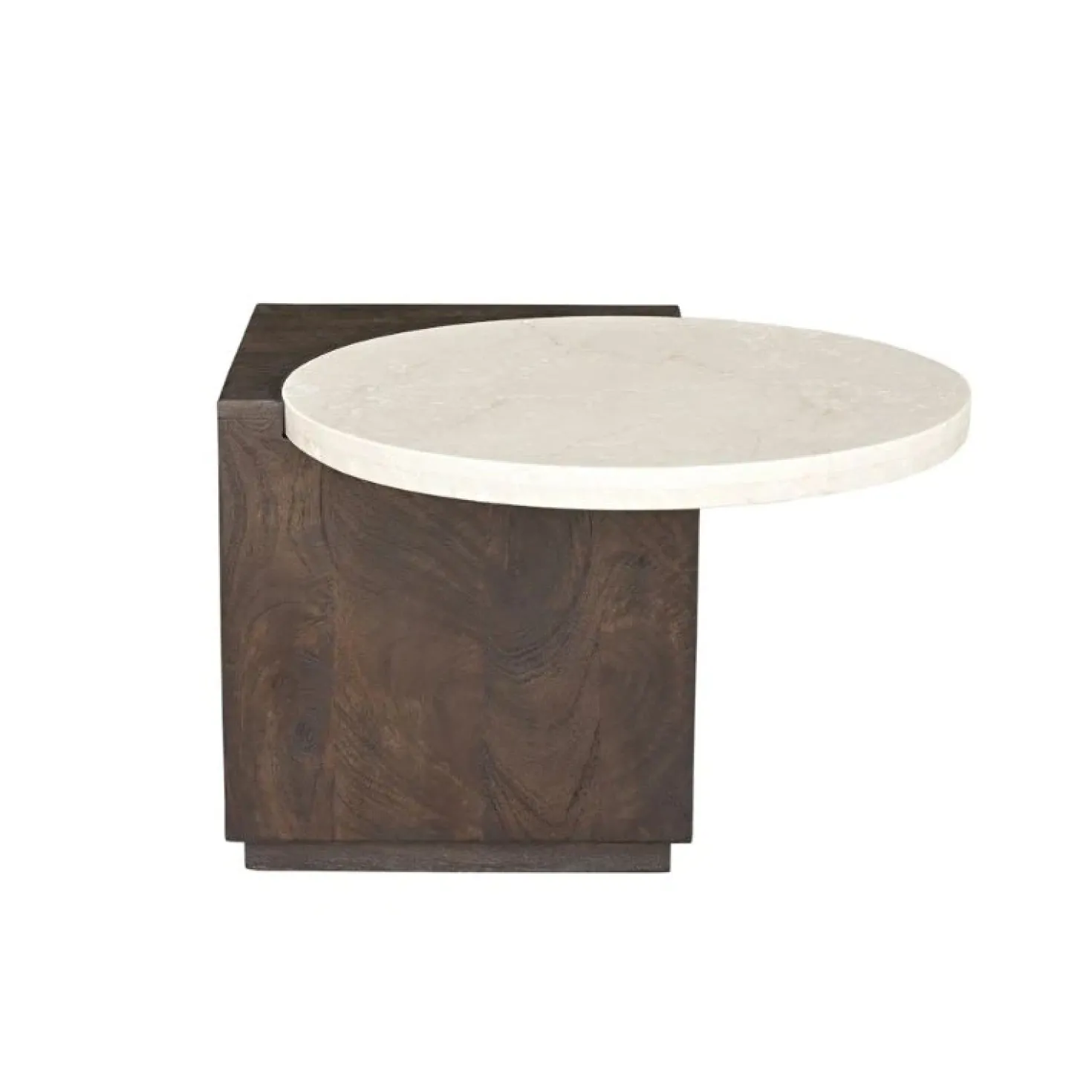 Jessie Bijzettafel Bruin Marmer 60 cm