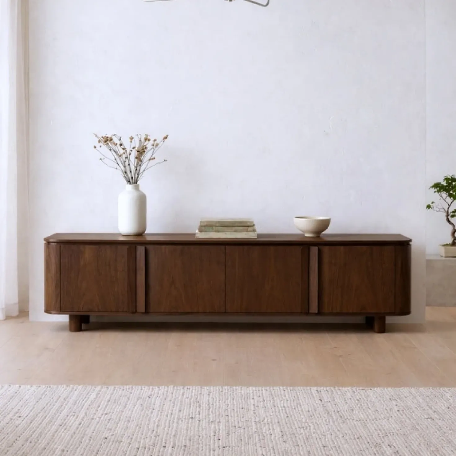 Jessy Tv Meubel Walnoot 195 cm