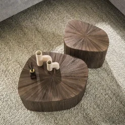 Jill Salontafel XL set van 2 driehoekig Teakhout