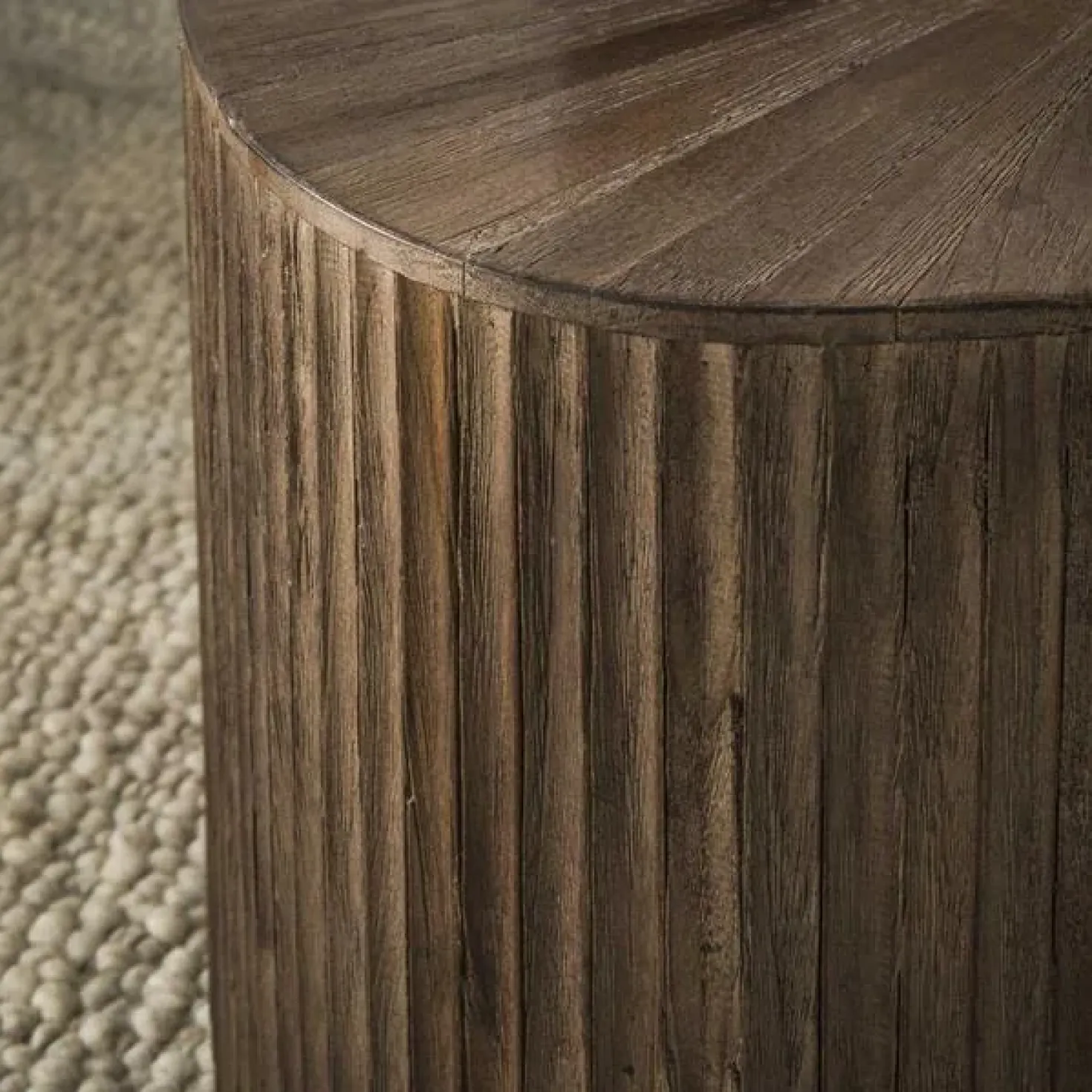 Jill Salontafel XL set van 2 driehoekig Teakhout