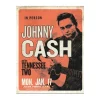 Johnny Cash in person - metalen bord