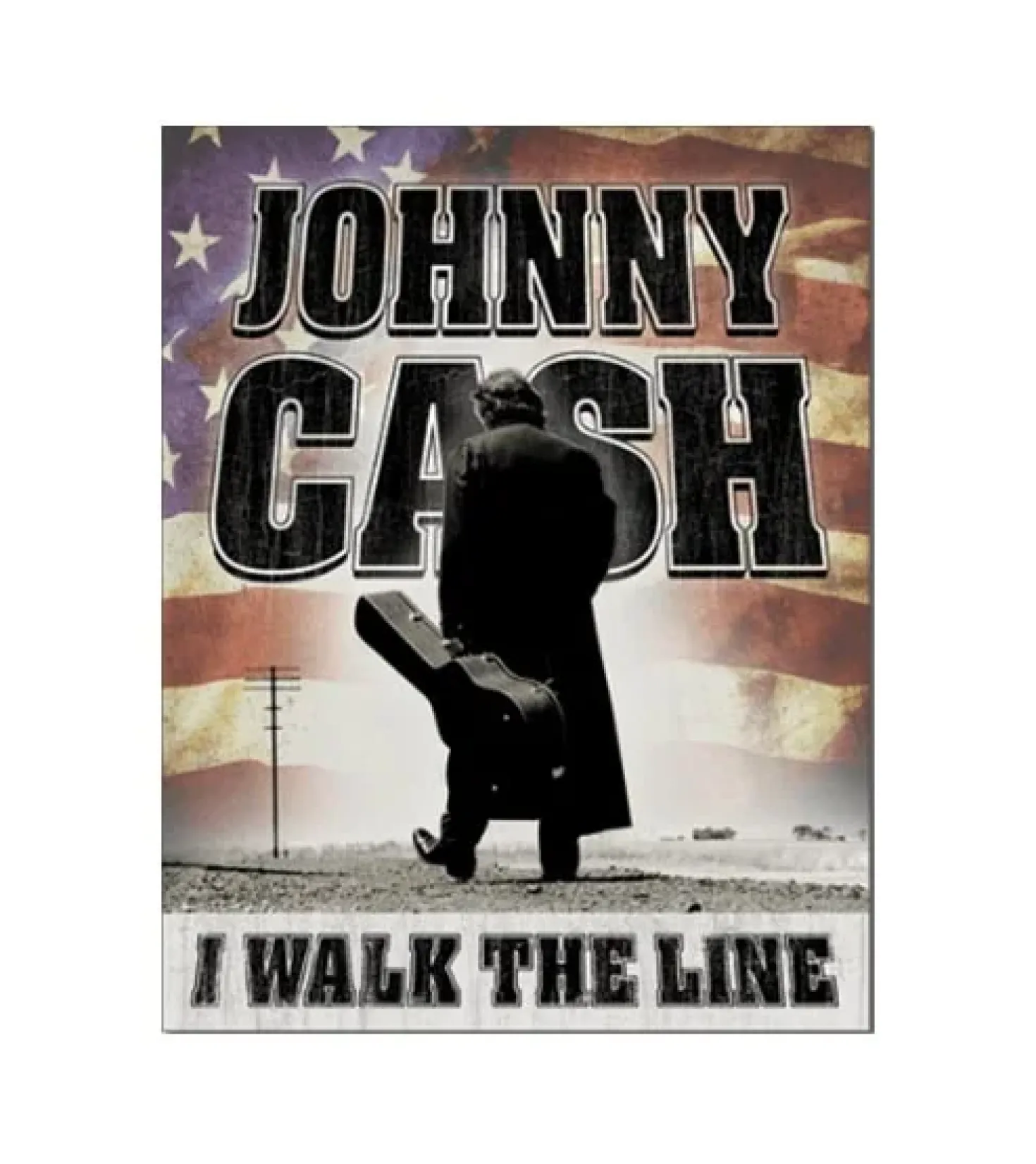 Johnny Cash USA - metalen bord