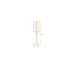 Jones 1-lichts Vloerlamp Bruin