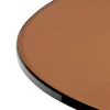 Joshua Salontafel rond Bruin Glas 70cm