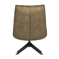 Jouke Draaifauteuil leerlook groen