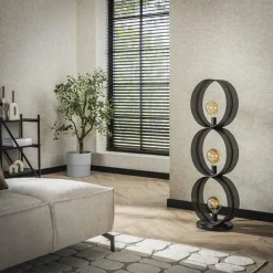 Juno 3-lichts Vloerlamp Charcoal