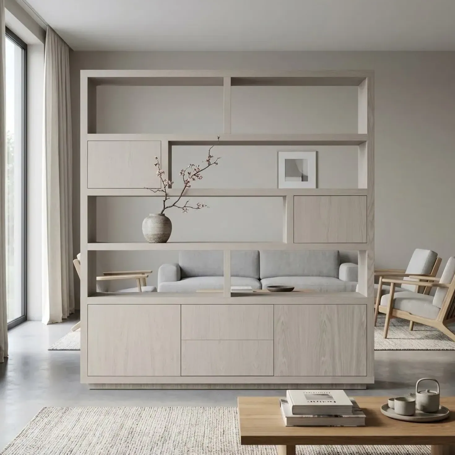 Kabinet Helsinki Taupe 200x220cm