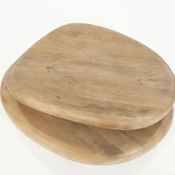 Kabo Salontafel set Mangohout lichtbruin 100cm