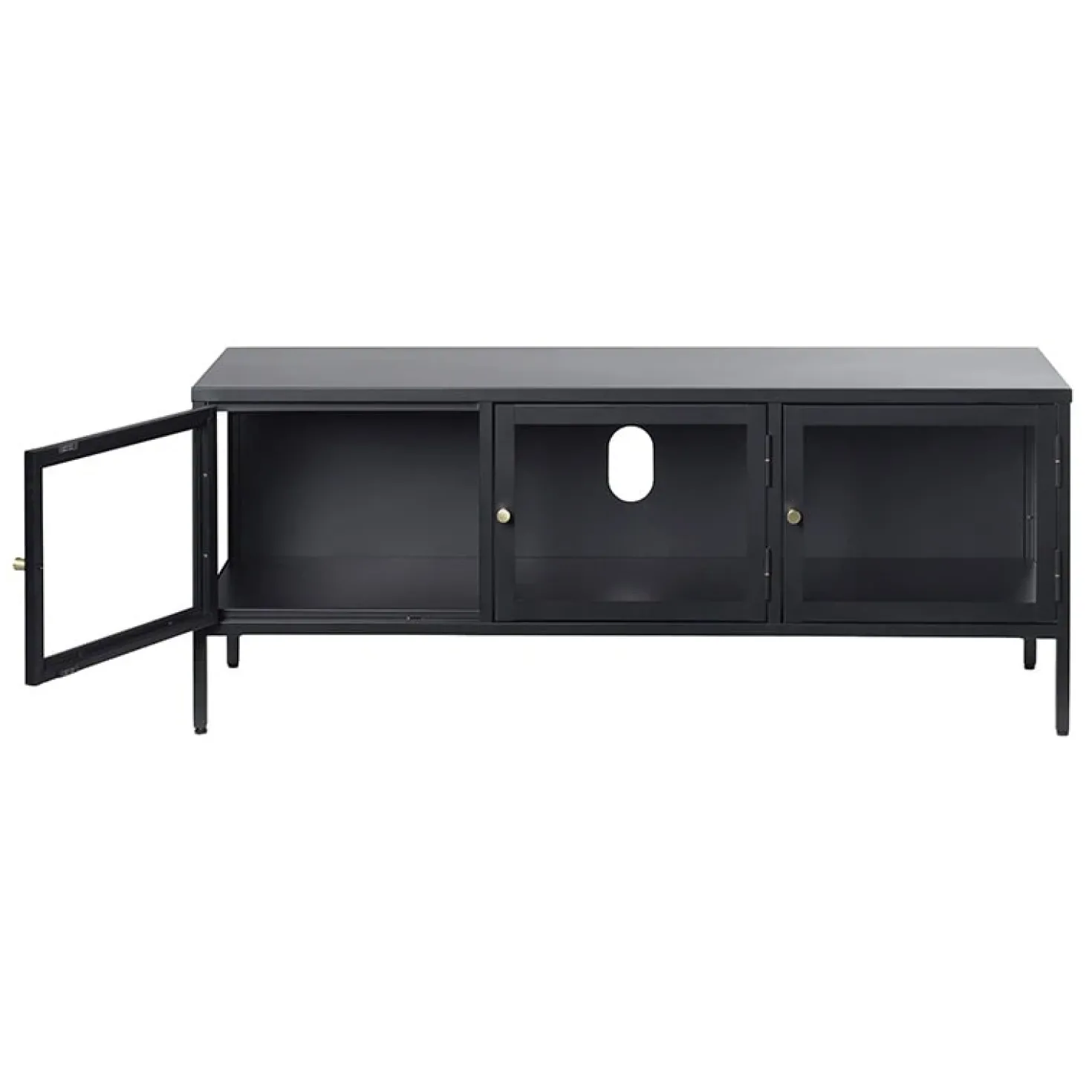 Kaya TV meubel zwart metaal 132cm