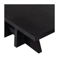 Kean Eettafel met middenpoot mango zwart 220cm
