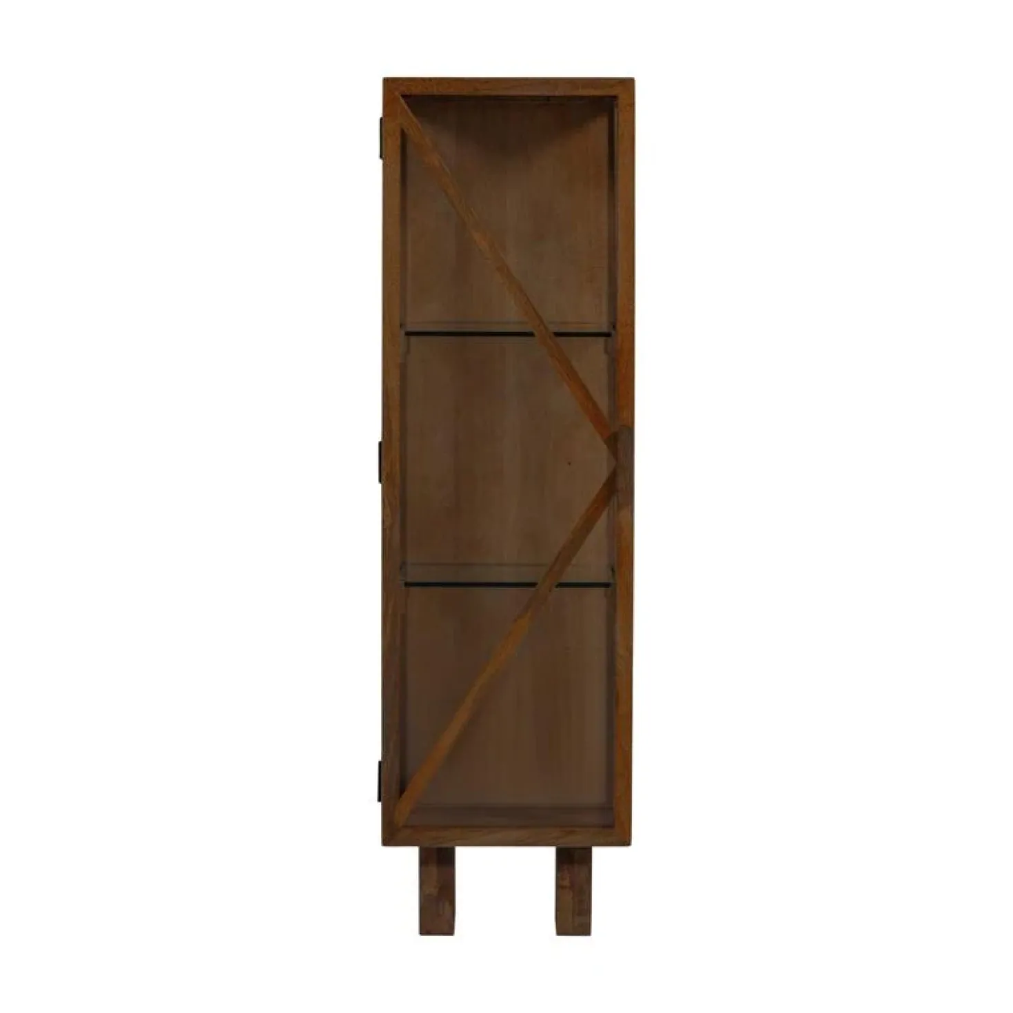 Kella 1-deurs kast mangohout bruin 40cm
