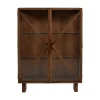 Kella 2-deurs kast mangohout bruin 100cm