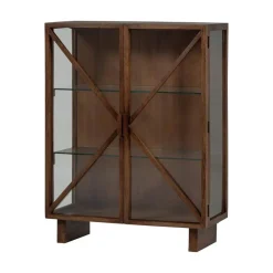 Kella 2-deurs kast mangohout bruin 100cm