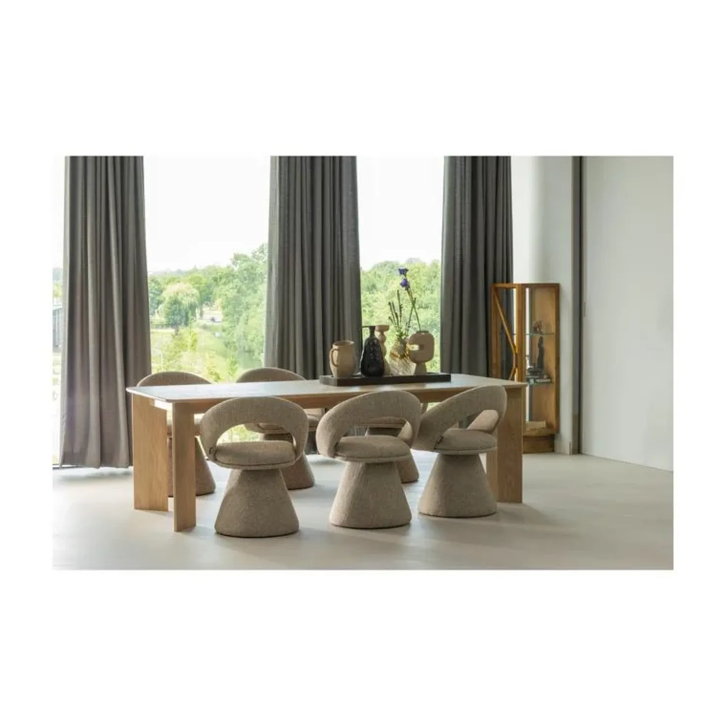 Kella 1-deurs kast mangohout naturel 40cm