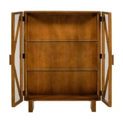 Kella 2-deurs kast mangohout naturel 100cm