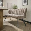 Kelly eetkamerbank hoven Champagne