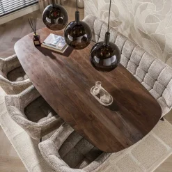 Kelvin Eettafel deens ovaal Acaciahout 215cm