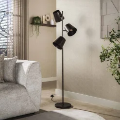Kenan 3-lichts Vloerlamp Bruin