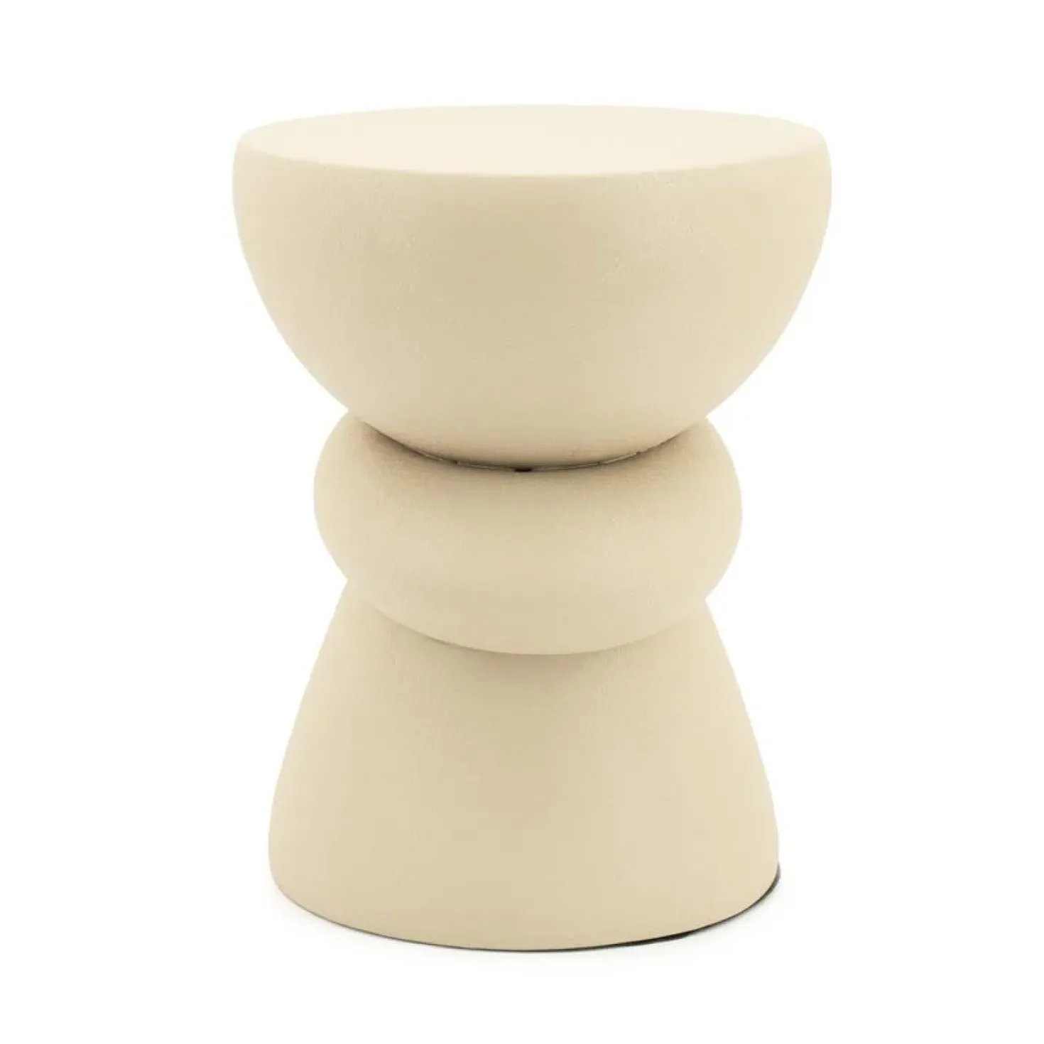 Kerun Bijzettafel Beige 35cm