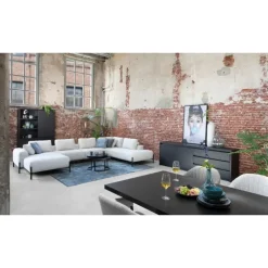 Kiara Dressoir Klein Zwart 212cm
