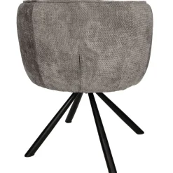 Kivo Draaibare Eetkamerfauteuil Grijs