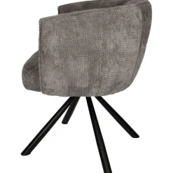 Kivo Draaibare Eetkamerfauteuil Grijs