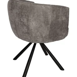 Kivo Draaibare Eetkamerfauteuil Grijs