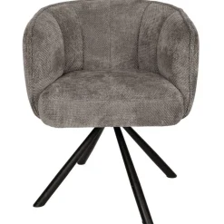 Kivo Draaibare Eetkamerfauteuil Grijs