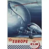 KLM To Europe - metalen bord