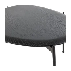 Kota Salontafel Organisch Zwart 92cm