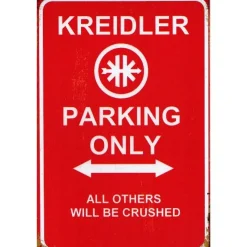 Kreidler Parking Only - metalen bord