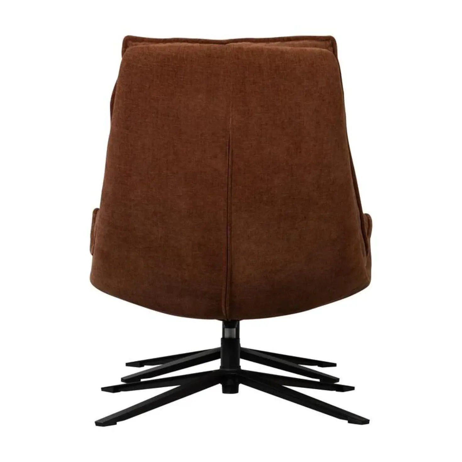 Kube Draaifauteuil met hocker bruin