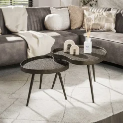 Kyra Salontafel set van 2 niervormig Brons