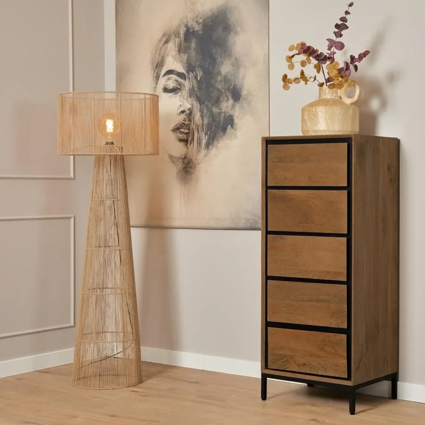 Ladekast Sindacco Naturel 50 cm