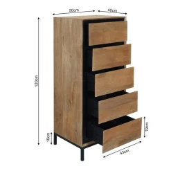 Ladekast Sindacco Naturel 50 cm