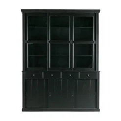 Lagos Buffetkast grenen zwart 166cm