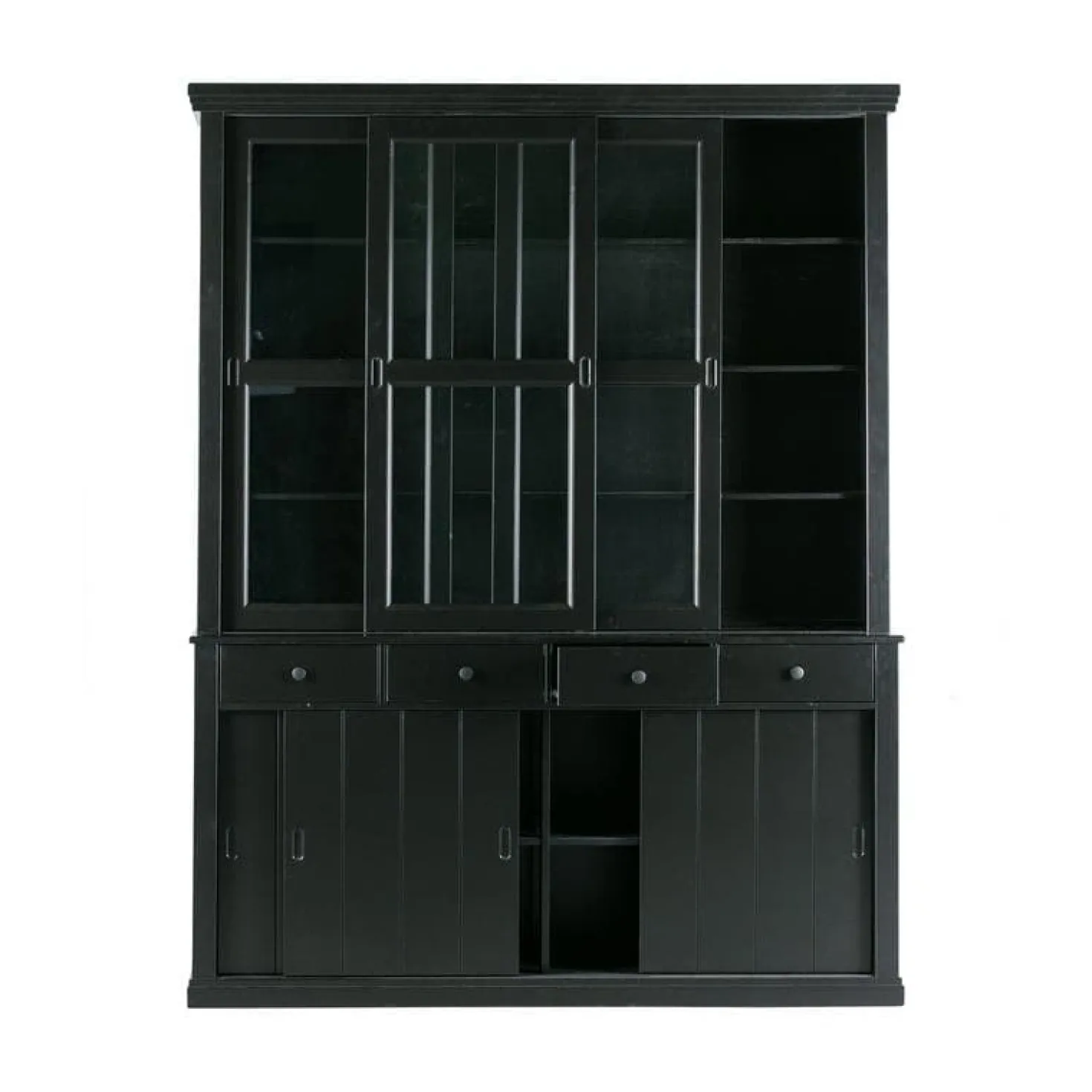 Lagos Buffetkast grenen zwart 166cm