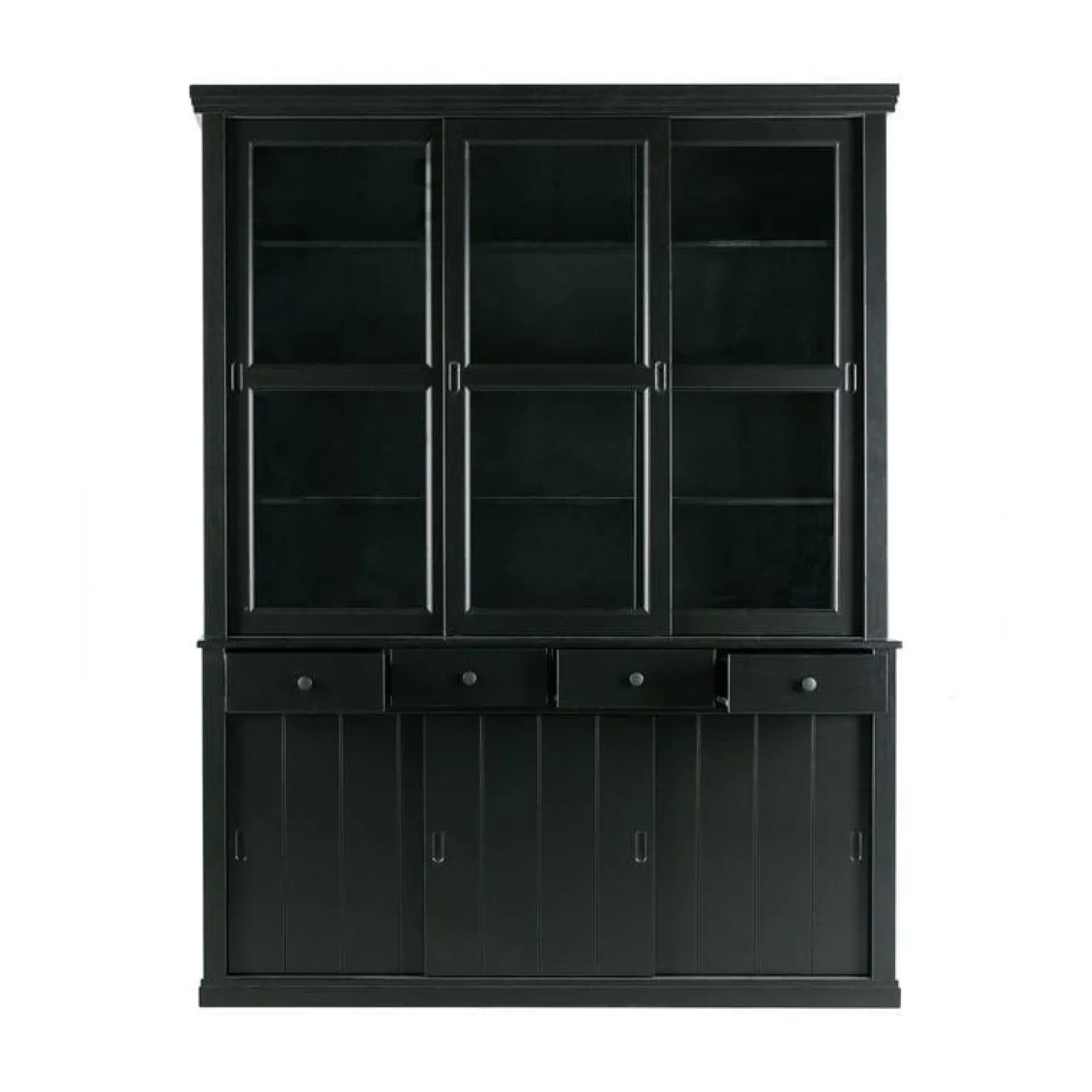 Lagos Buffetkast grenen zwart 166cm