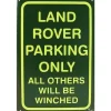 Land Rover Parking only - metalen bord