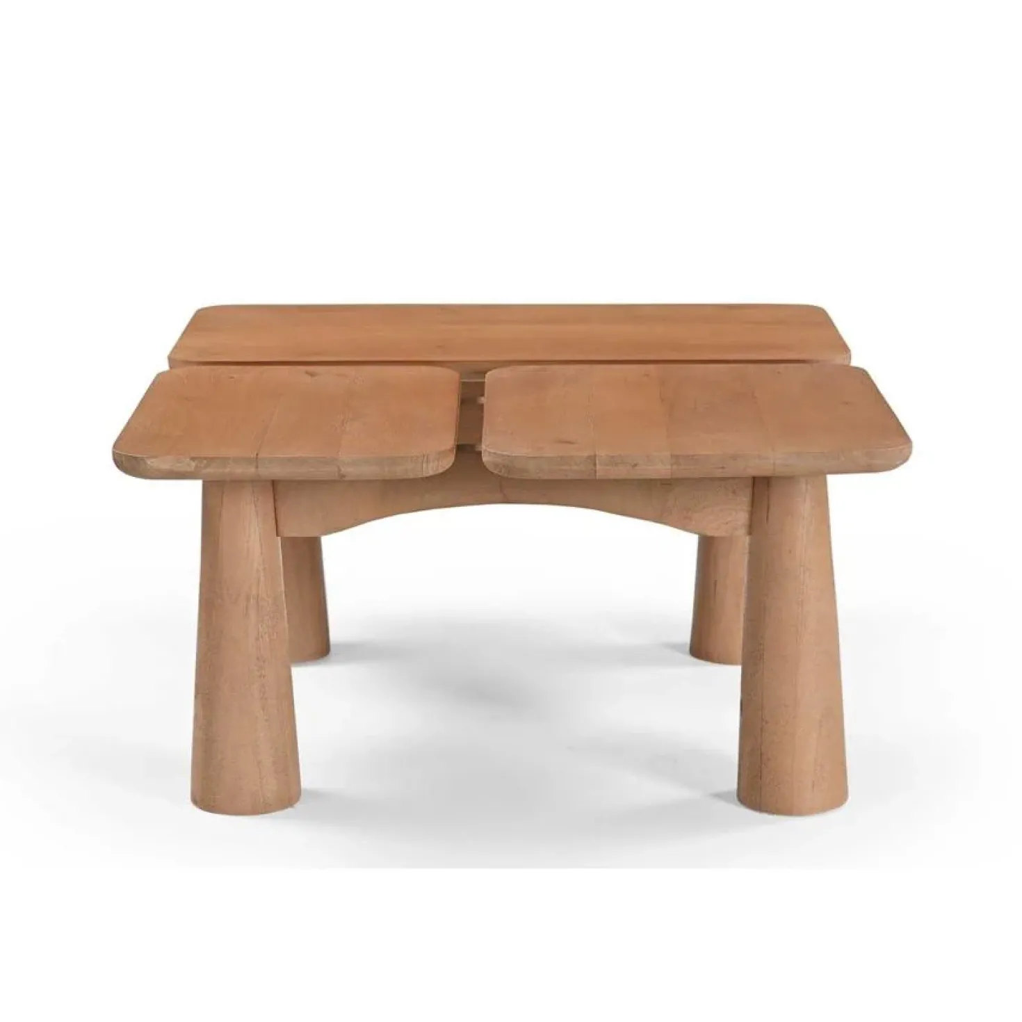 Laro Salontafel naturel Mangohout 80 cm