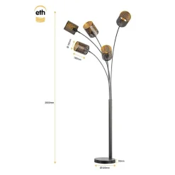 Laser 5-lichts Vloerlamp