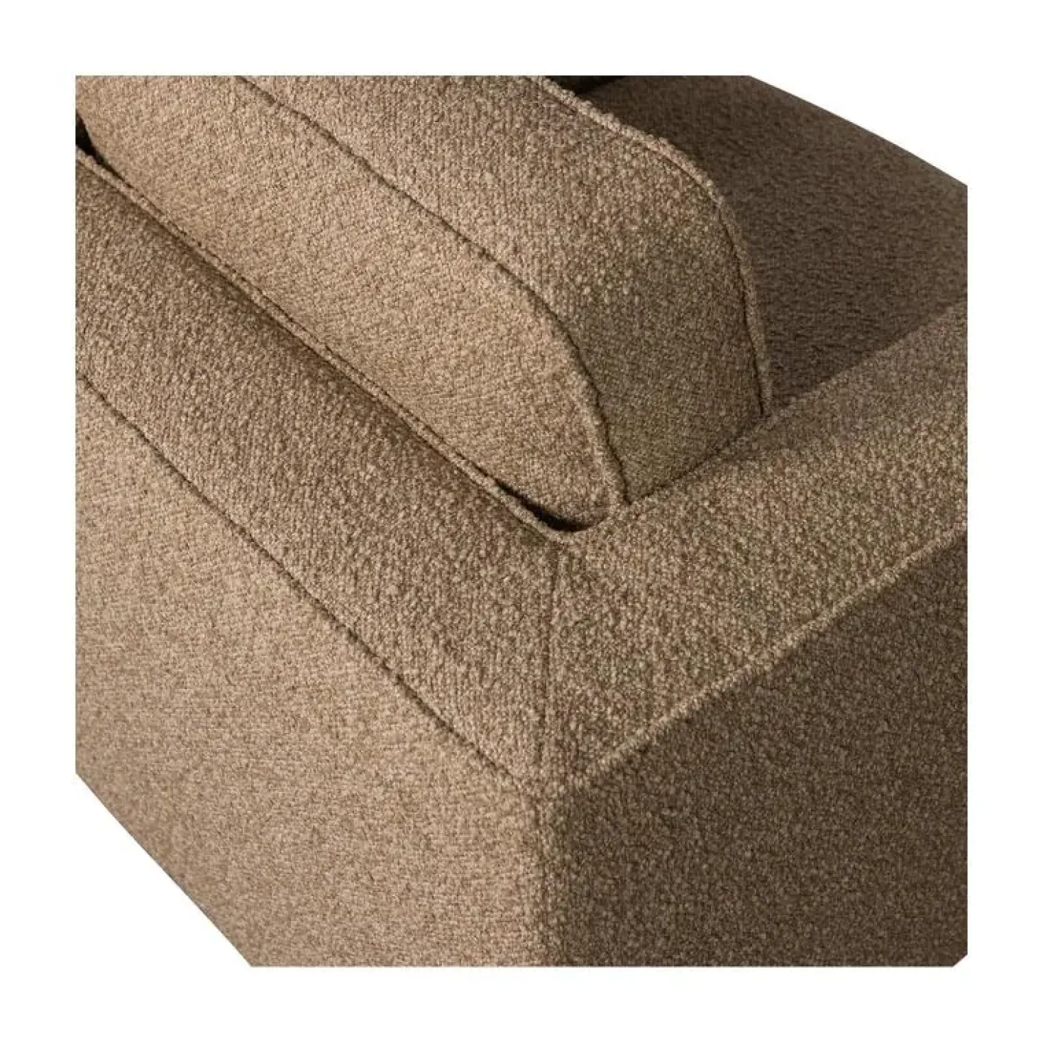 Lazy Draaifauteuil bouclé bruin