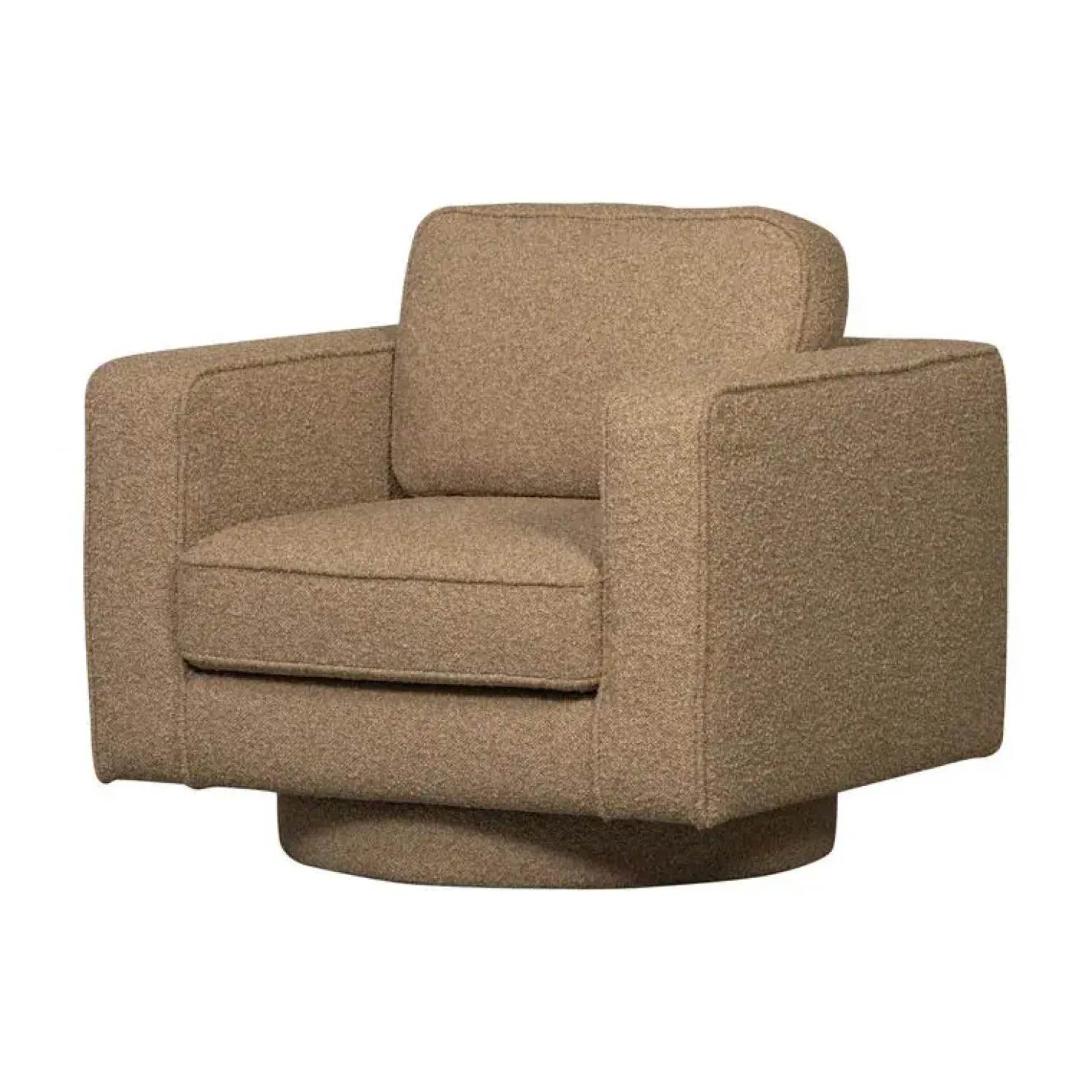 Lazy Draaifauteuil bouclé bruin