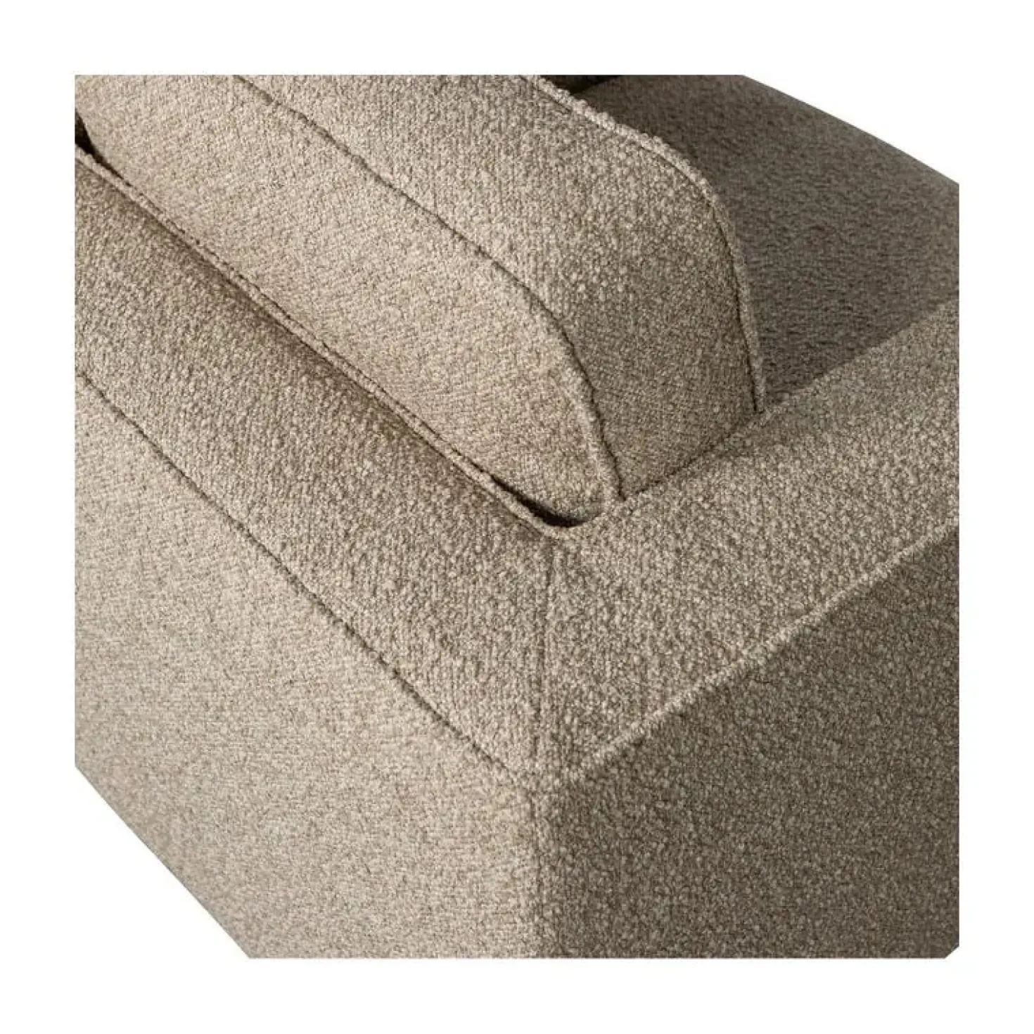 Lazy Draaifauteuil bouclé zand