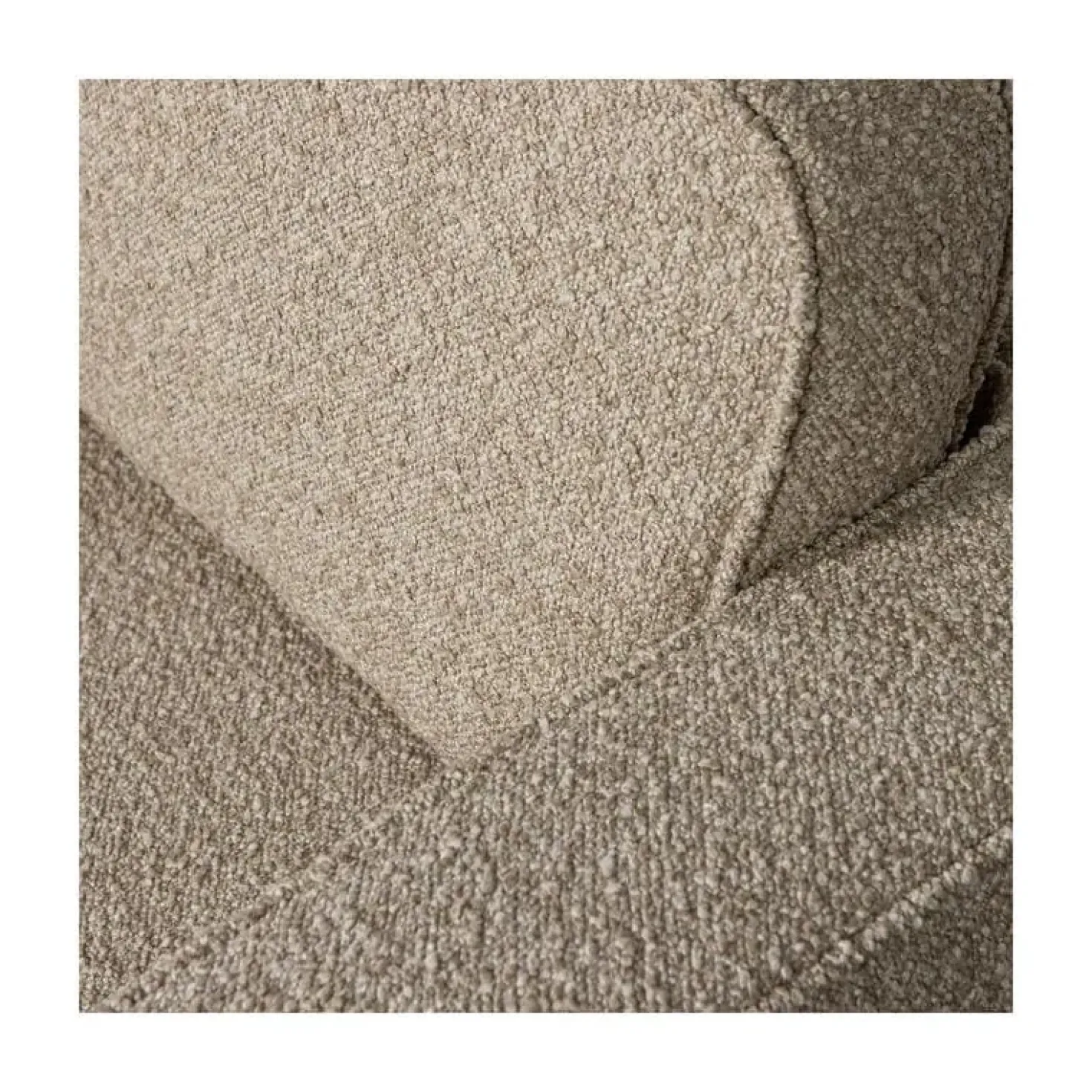 Lazy Draaifauteuil bouclé zand