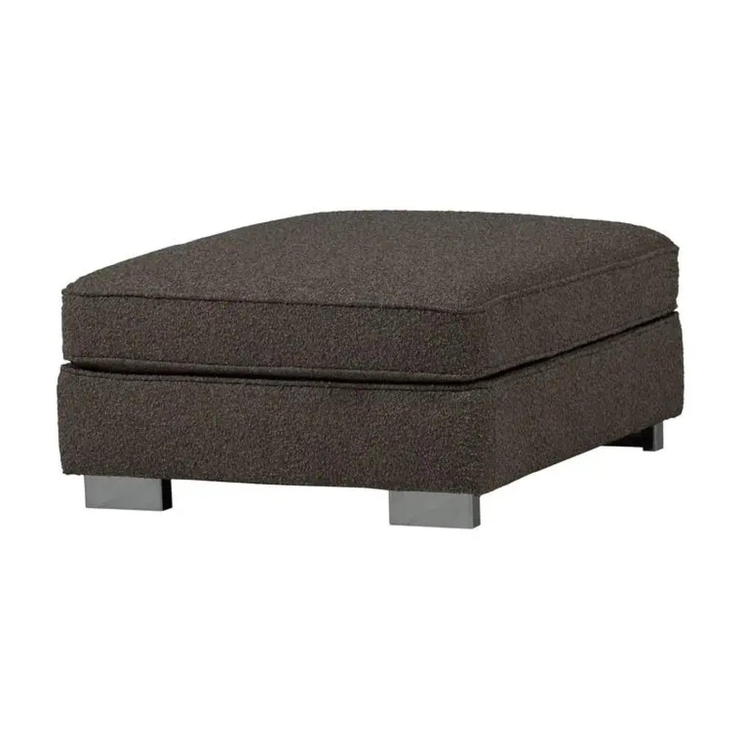 Lazy Hocker bouclé antraciet