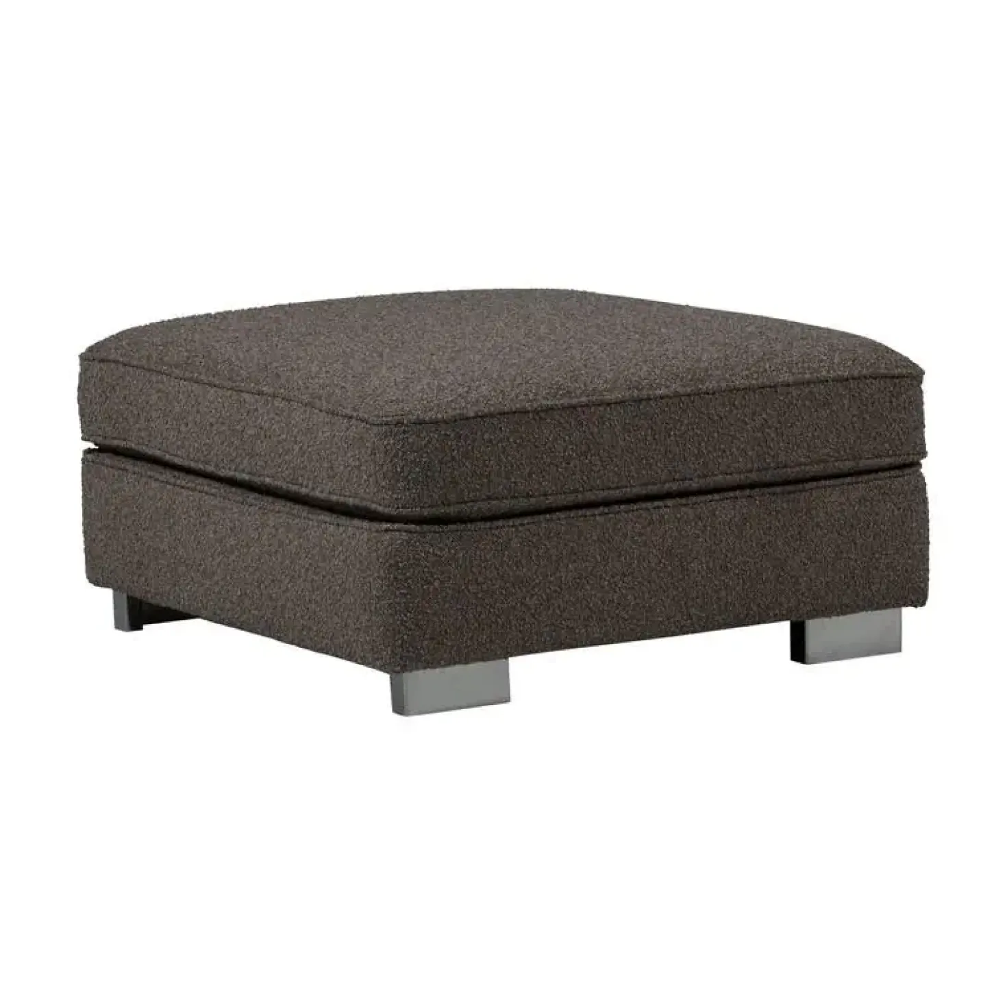 Lazy Hocker bouclé antraciet