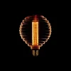 Led lamp Kooldraad Ribbel 12cm E27 Amber 3 standen